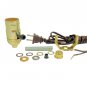 LOT OF 25 LAMP PART KITS - BROWN CORD, 3 WAY SOCKET    TD-396