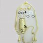 LAMP PART KITS: 8' BROWN CORD, OFF/ON PULL-CHAIN SOCKET, NECK, 7" HARP