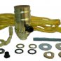 Lot of 12: lamp part kits - gold cord, 3-way socket, 9" harp  TD-396 Gold