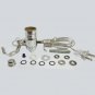 LOT OF 10 SILVER LAMP KITS: PUSH-THRU SOCKET, SILVER CORD TD-397PUSH