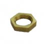 Lot of 100 solid brass hex nuts     TV-5