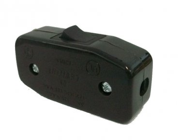 HEAVY DUTY BROWN SINGLE POLE LINE SWITCH   TR-178
