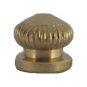 Lot of 100  5/16" burnished & lacq brass knurled cap nut  8-32 screw hole TV-576