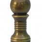 ANTIQUE BRASS PEDIMENT LAMP SHADE FINIAL