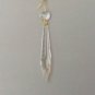 Lot of 500 u-drop glass crystal prisms w/brass prisms  TZ-10