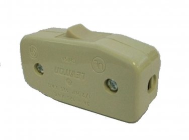 HEAVY DUTY IVORY SINGLE POLE CORD SW  TR-179