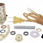LOT OF 10 LAMP PART KITS: PUSH-THRU SOCKET, GOLD CORD   TD-396GOLDPUSH