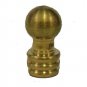 Lamp parts: unfinished brass ball knob lamp shade finial  TV-283
