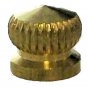 Lamp parts: lot of 24 brass and lacquered cap nuts w/ 8-32 screw hole  TV-566