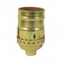 LOT OF 130 BRASS-PLATED KEYLESS SOCKET   TR-13