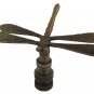 Antique brass Dragonfly lamp shade finial