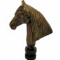 HORSE LAMP SHADE FINIAL ANTIQUE BRASS  #7