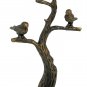 Antique brass birds on a branch lamp shade finial