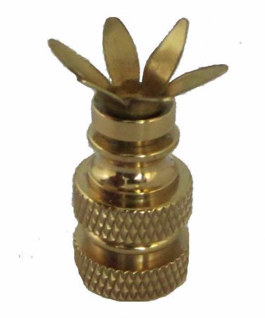 SOLID BRASS 6-PRONG FINIAL BASES - MAKE YOUR OWN    TV-1376