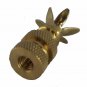 SOLID BRASS 6-PRONG FINIAL BASES - MAKE YOUR OWN    TV-1376