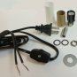 LOT OF 10 MINI-LAMP KITS CANDLE SKT- BLACK CORD W/LINE SWITCH TD-400BLK