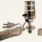 Lamp parts:silver pre-wired bottle kits - 1" rubber adapter      BK-S1516