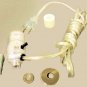 Lamp parts:silver pre-wired bottle kits - 1" rubber adapter      BK-S1516