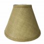BURLAP 9" LAMP SHADE WITH STANDARDA CLIP-ON  BURLAP-09
