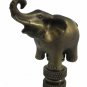 ELEPHANT LAMP SHADE FINIAL ANTIQUE BRASS