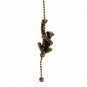 MONKEY FAN PULL CHAIN ANTIQUE BRASS    #48