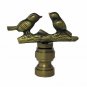 ANTIQUE BRASS SONGBIRD LAMP SHADE FINIAL