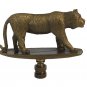 TIGER STANDING ANTIQUE BRASS LAMP SHADE FINIAL