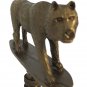 TIGER STANDING ANTIQUE BRASS LAMP SHADE FINIAL