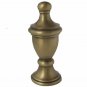 ANTIQUE BRASS URN LAMP SHADE FINIAL