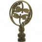 DOUBLE DRAGON LAMP SHADE FINIAL ANTIQUE BRASS   #27