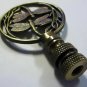 DOUBLE DRAGON LAMP SHADE FINIAL ANTIQUE BRASS   #27