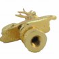 SITTING DEER  BRASS-PLATED LAMP SHADE FINIAL