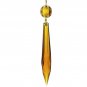 U-DROP PRISMS: AMBER OR PINK W/ BRASS PINS, BLACK W/ NICKEL PINS   TZ-10