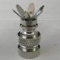 LOT OF 10... NICKEL-PLATED 6-PRONG FINIAL BASES - MAKE YOUR OWN TV-1376NICKEL