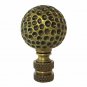 ANTIQUE BRASS GOLF BALL LAMP SHADE FINIAL