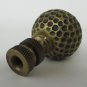 ANTIQUE BRASS GOLF BALL LAMP SHADE FINIAL