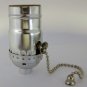 Lamp parts: Off-on nickel pull-chain lamp socket     TR-12
