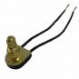 LOT OF 20...BRASS SINGLE POLE ROTARY CANOPY SWITCH  3/8" NIPPLE  TR-309