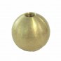 1 1/4" UNFINISHED BRASS BALL WITH 3/8" THREADED HOLE   TV-371
