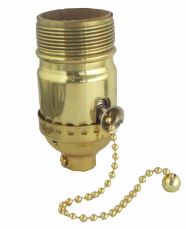Lot of 10 solid brass off-on pull-chain socket    TR-411