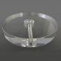 Lot of 4....8" CLEAR ACRYLIC LAMP BASES WITH CORD HOLE