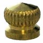 Lamp parts: lot of 2 brass and lacquered cap nuts w/ 8-32 screw hole  TV-566