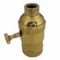 SOLID BRASS 3-WAY SOCKET WITH LARGE 1/4 IPS HOLE (1/2")  TR-426LHNT