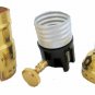 SOLID BRASS 3-WAY SOCKET WITH LARGE 1/4 IPS HOLE (1/2")  TR-426LHNT