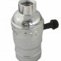 OFF/ON NICKEL-PLATED LAMP SOCKET W/LARGE HOLE 1/4 IPS  TR-28X NICKEL