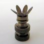 SOLID ANTIQUE BRASS-PLATED 6-PRONG FINIAL BASES - MAKE YOUR OWN TV-1376AB