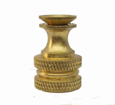 BRASS LAMP SHADE FINIAL BASE- MAKE YOUR OWN    TV-1375