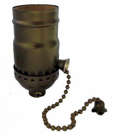 antique brass-plated pull-chain socket  TR-11AB