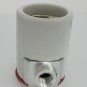 Porcelain keyless socket w/side fitter 1/8 IPS hole   TR-114