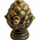 Cast metal 1.5" antique brass pineapple   TV-651